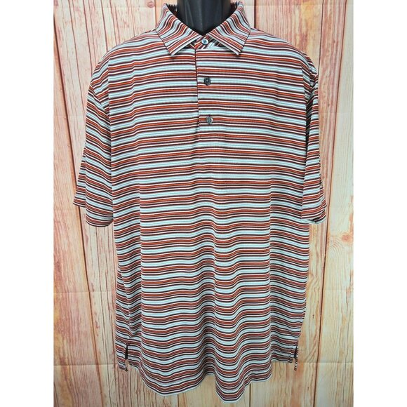 FootJoy Mens XL Striped Polo Shirt Sky Creek Ranch Golf Course - Picture 1 of 9
